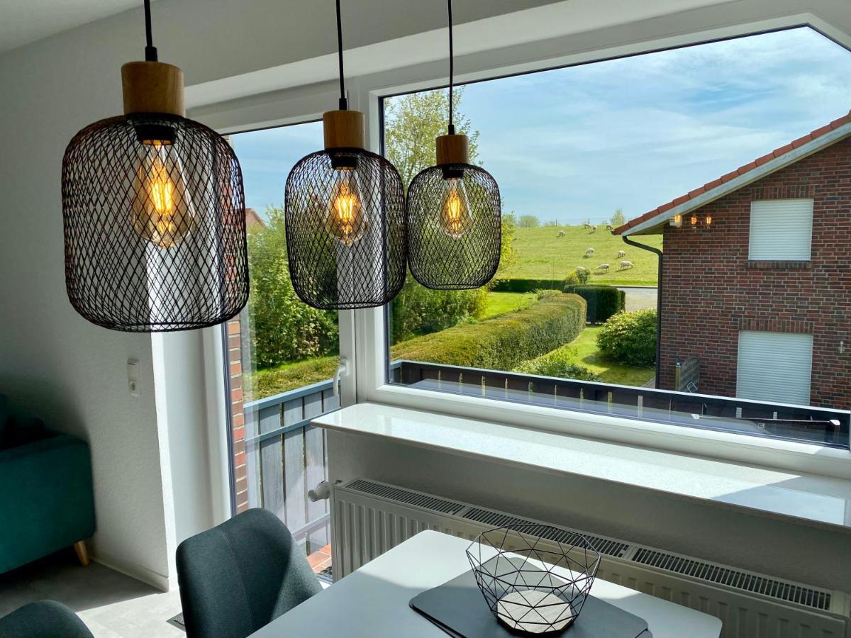 Ferienwohnung Deichblick - Haus Seeschwalbe Schillig Exterior foto
